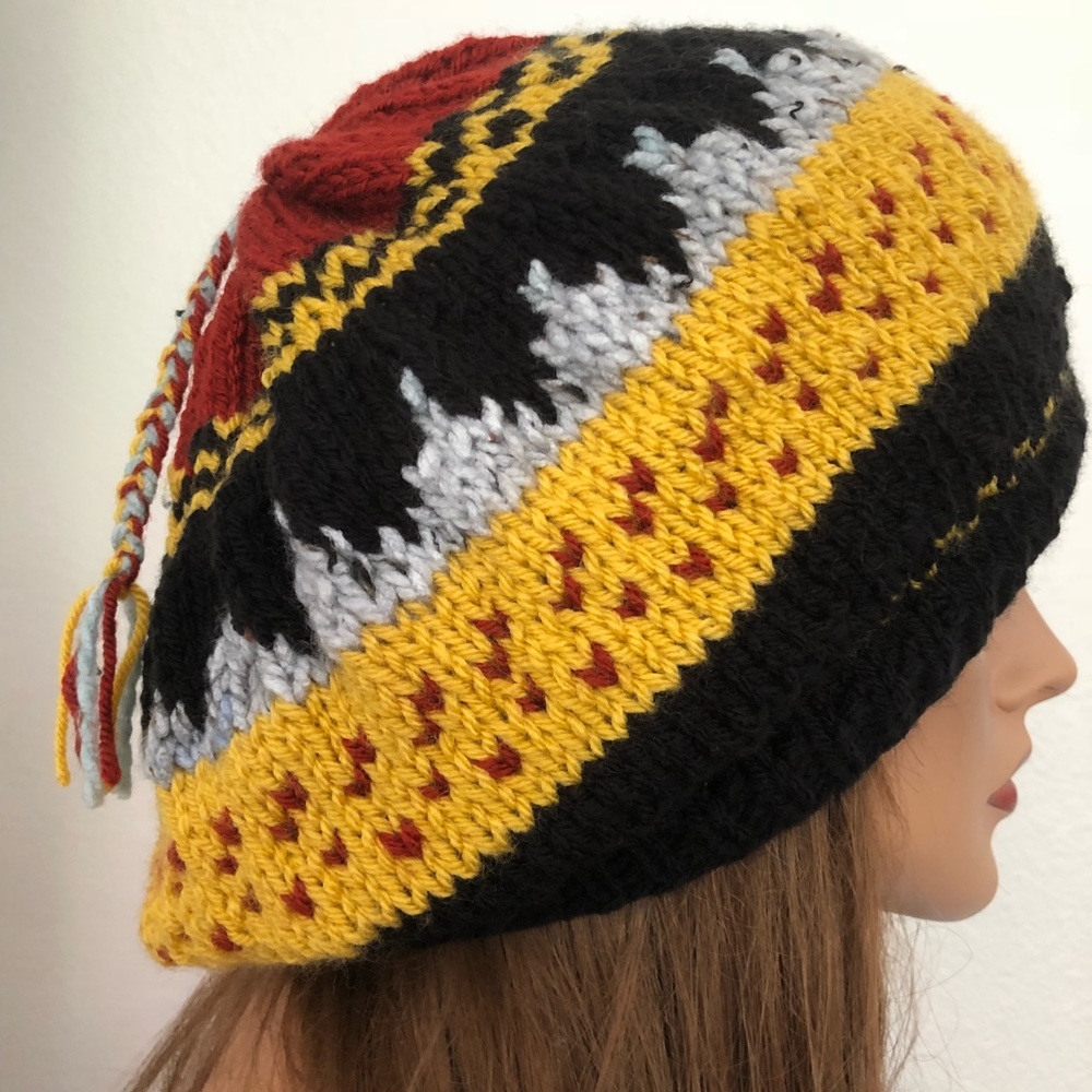 Hand Knits 2 Love Hat Beanie Slouch Designer Hip